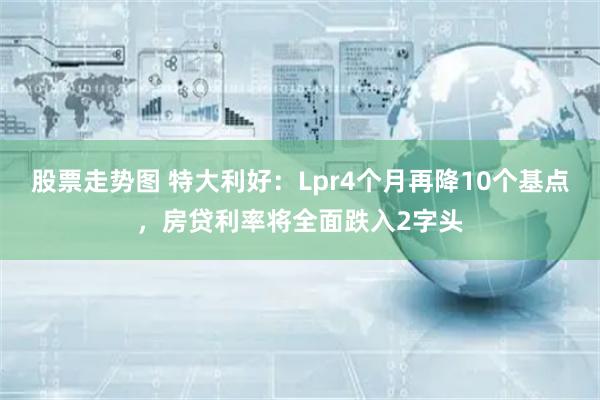 股票走势图 特大利好：Lpr4个月再降10个基点，房贷利率将全面跌入2字头